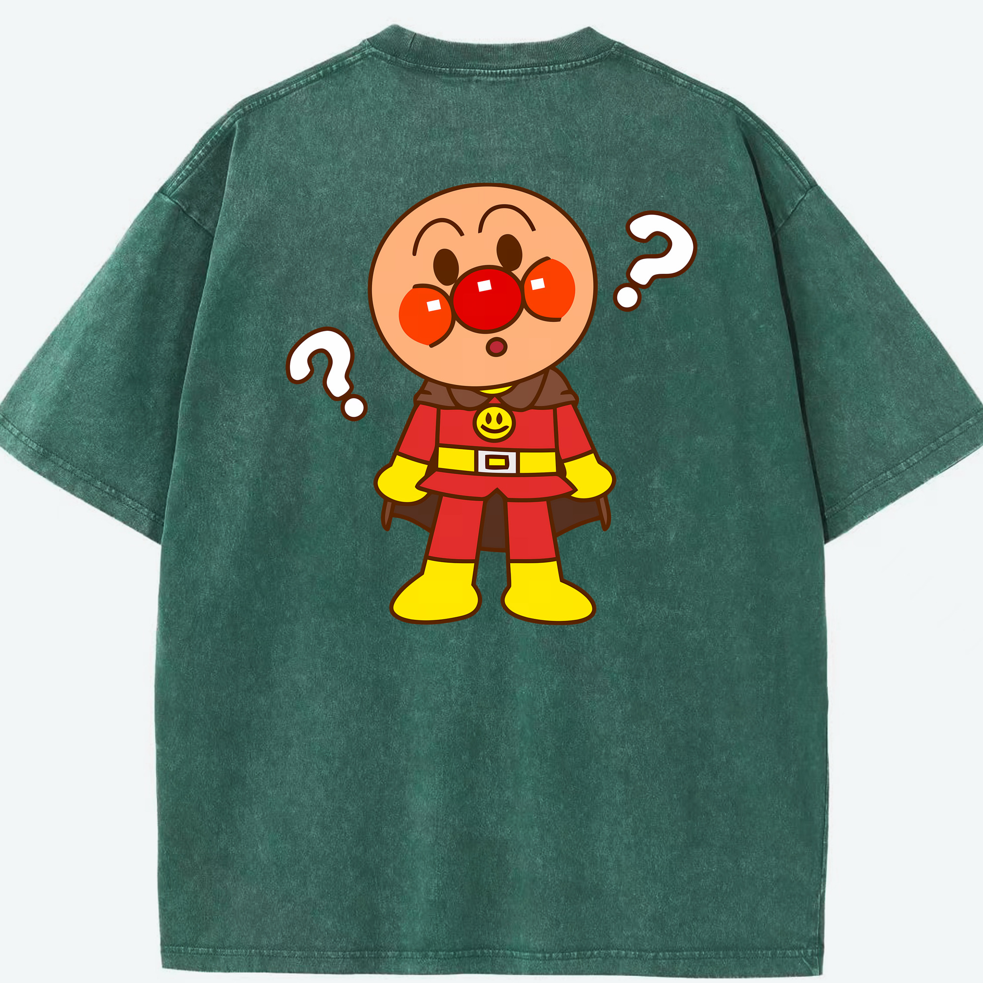 （画像用） アンパンマン Anpanman 綿100% ヴィンテージ風 半袖Tシャツ（背面プリント）